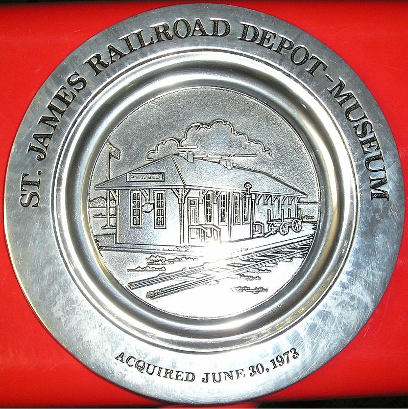 P1010084.jpg - A commemorative plate issued for the acquisition of the Depot Museum